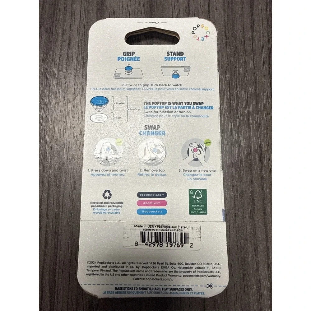 Popsockets Pop Grip Brown And White Plant Based New Cow?